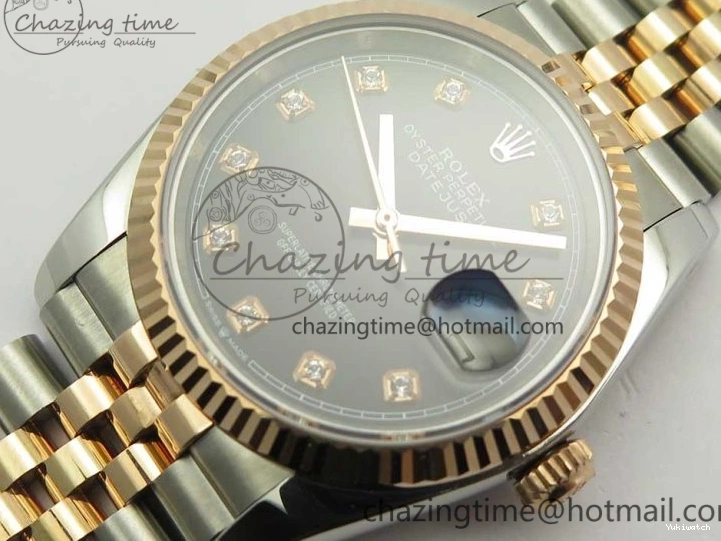 Black 904 36mm Jubilee Wrapped RG Bracelet 116231 GMF SS SS RG DateJust on Dial Diam A2836 Wrapped 0313